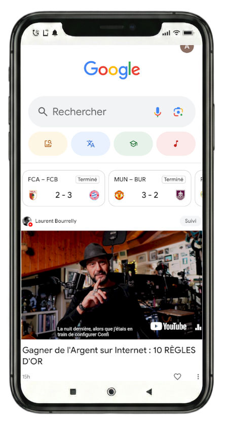 Discover feed after following Laurent Bourrelly